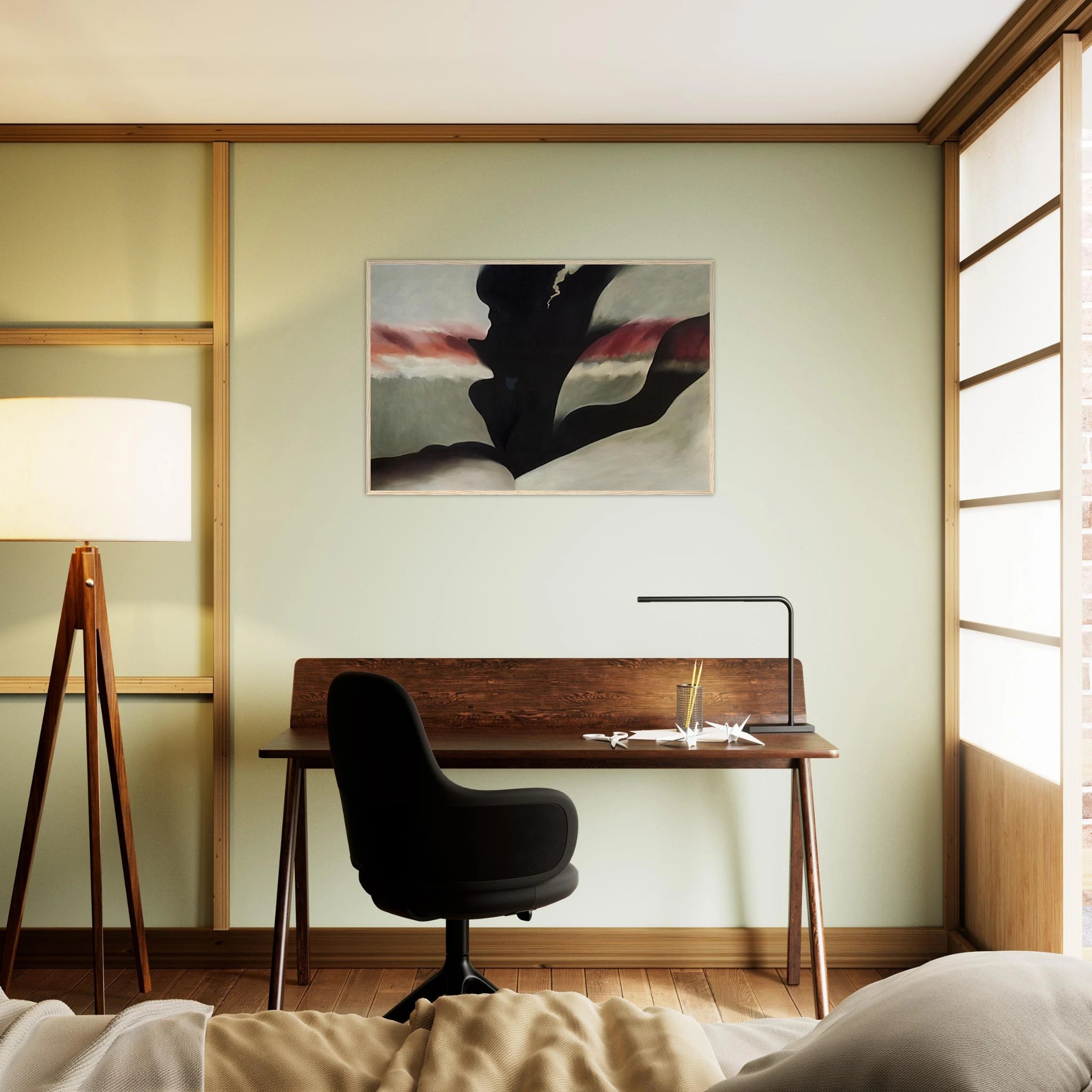 Black Place Green Framed Poster | Georgia O'Keeffe Framed Prints Wall Art | Georgia O Keeffe Prints