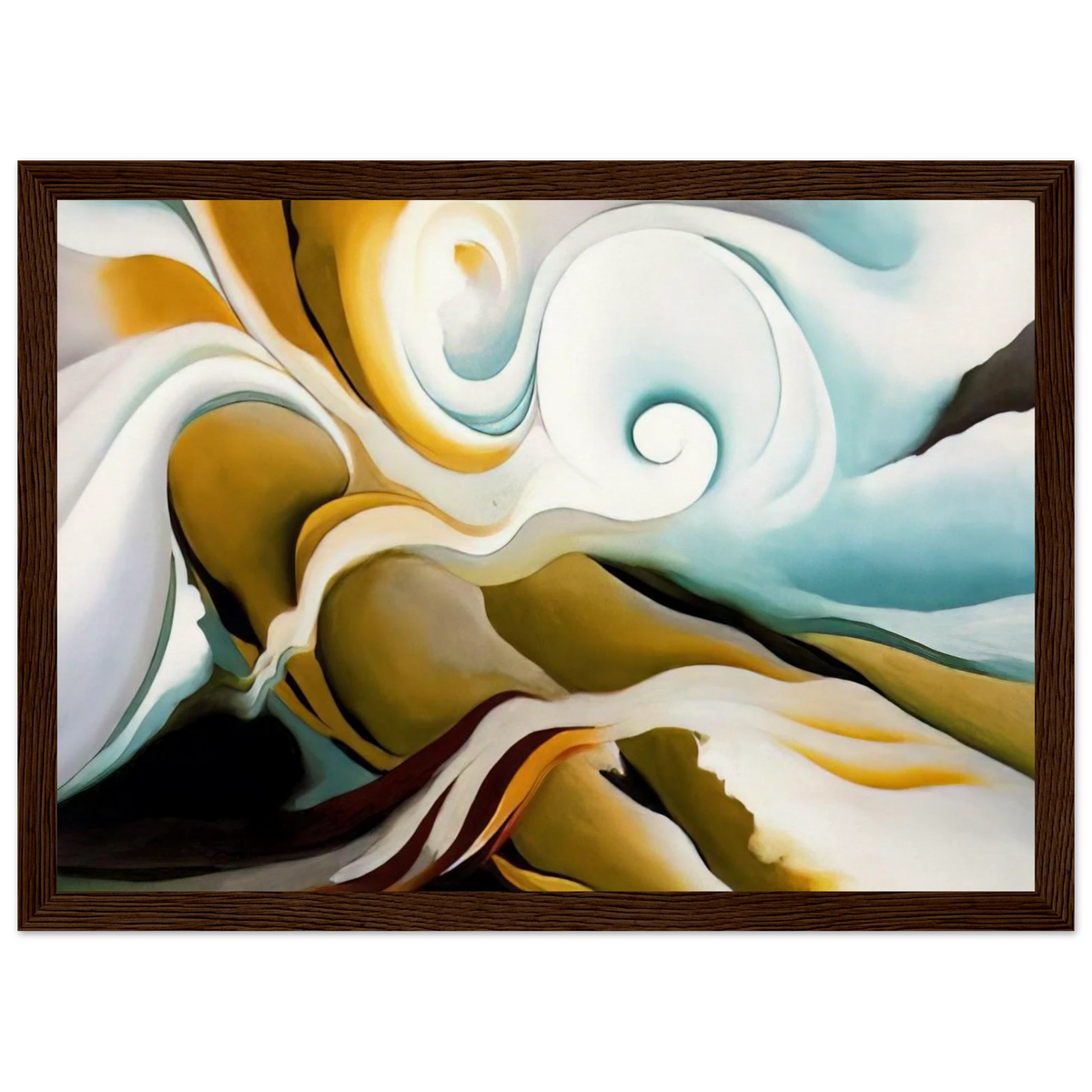 Nature Forms Gasp Framed Poster | Georgia O'Keeffe Framed Prints Wall Art | Georgia O Keeffe Prints