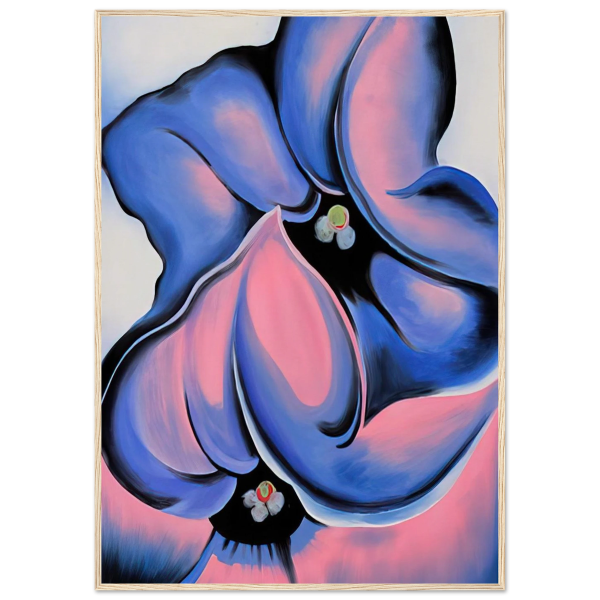 Purple Petunia Framed Poster | Georgia O'Keeffe Framed Prints Wall Art | Georgia O Keeffe Prints