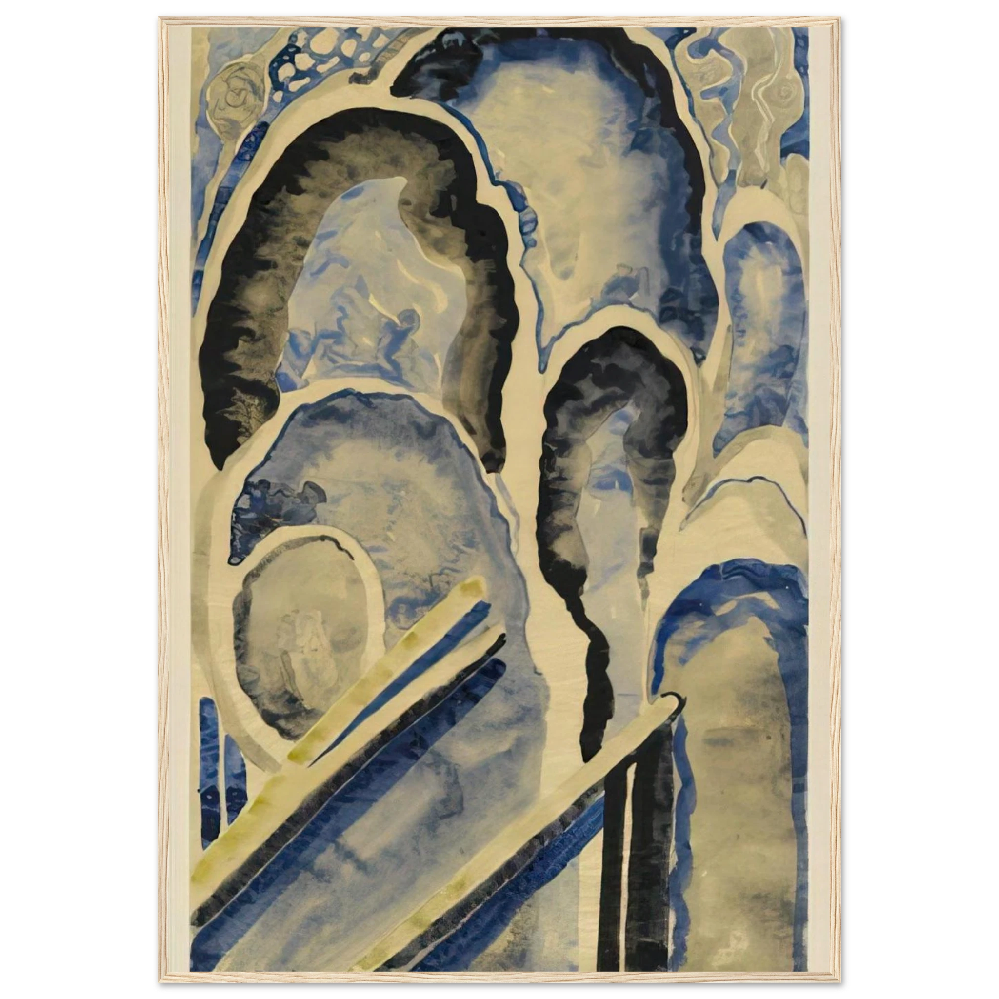 Blue-01 Framed Poster | Georgia O'Keeffe Framed Prints Wall Art | Georgia O Keeffe Prints