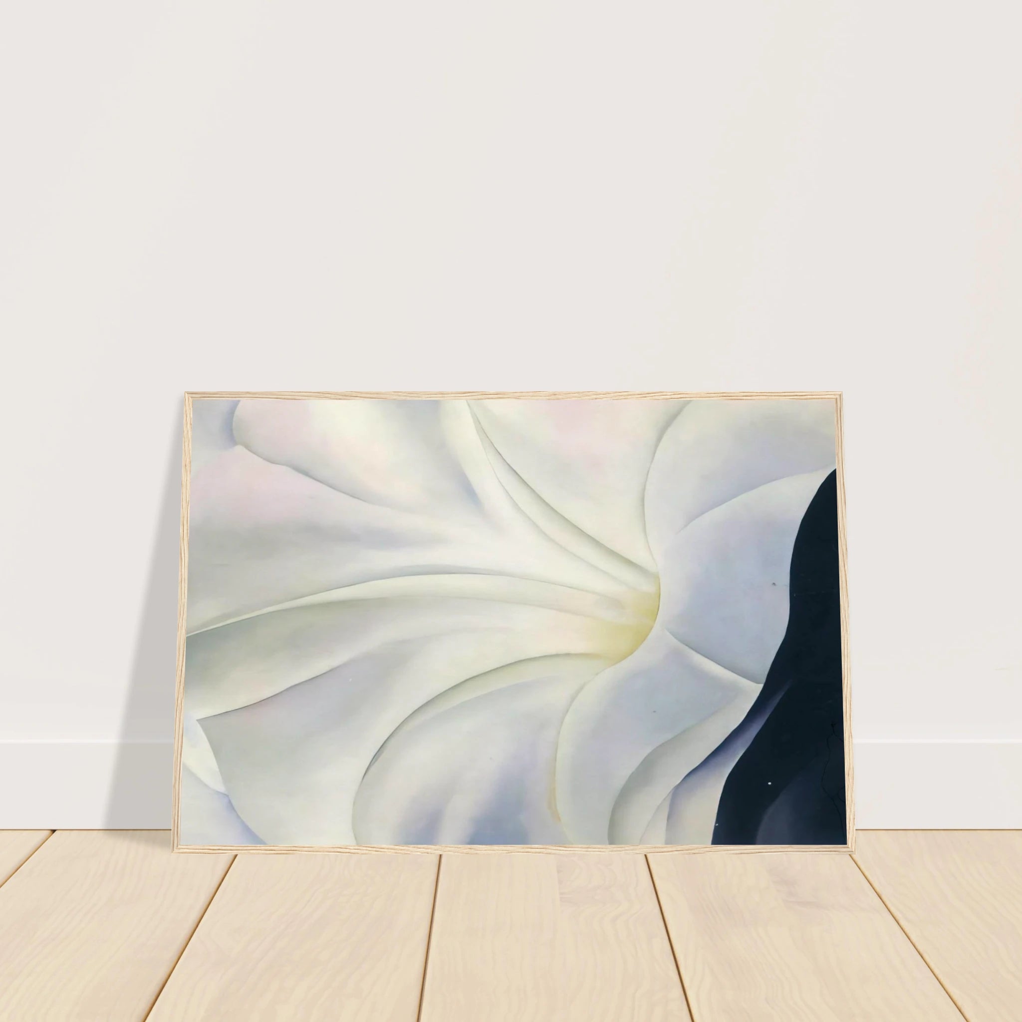 Morning Glory with Black Framed Poster | Georgia O'Keeffe Framed Prints Wall Art | Georgia O Keeffe Prints