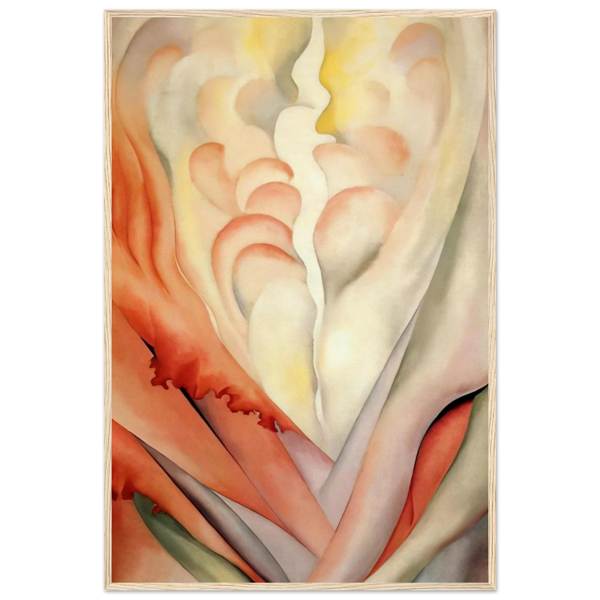 Flower Abstraction Framed Poster | Georgia O'Keeffe Framed Prints Wall Art | Georgia O Keeffe Prints