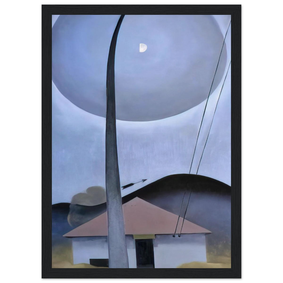 Little House with Flagpole Framed Poster | Georgia O'Keeffe Framed Prints Wall Art | Georgia O Keeffe Prints