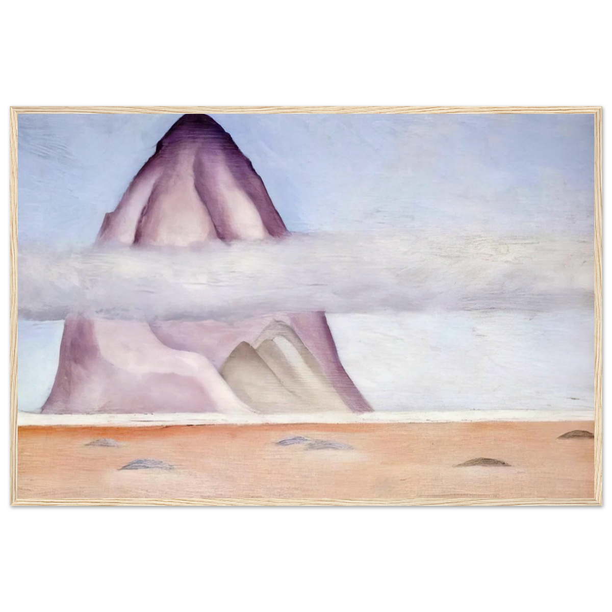 Misty - A Memory Framed Poster | Georgia O'Keeffe Framed Prints Wall Art | Georgia O Keeffe Prints