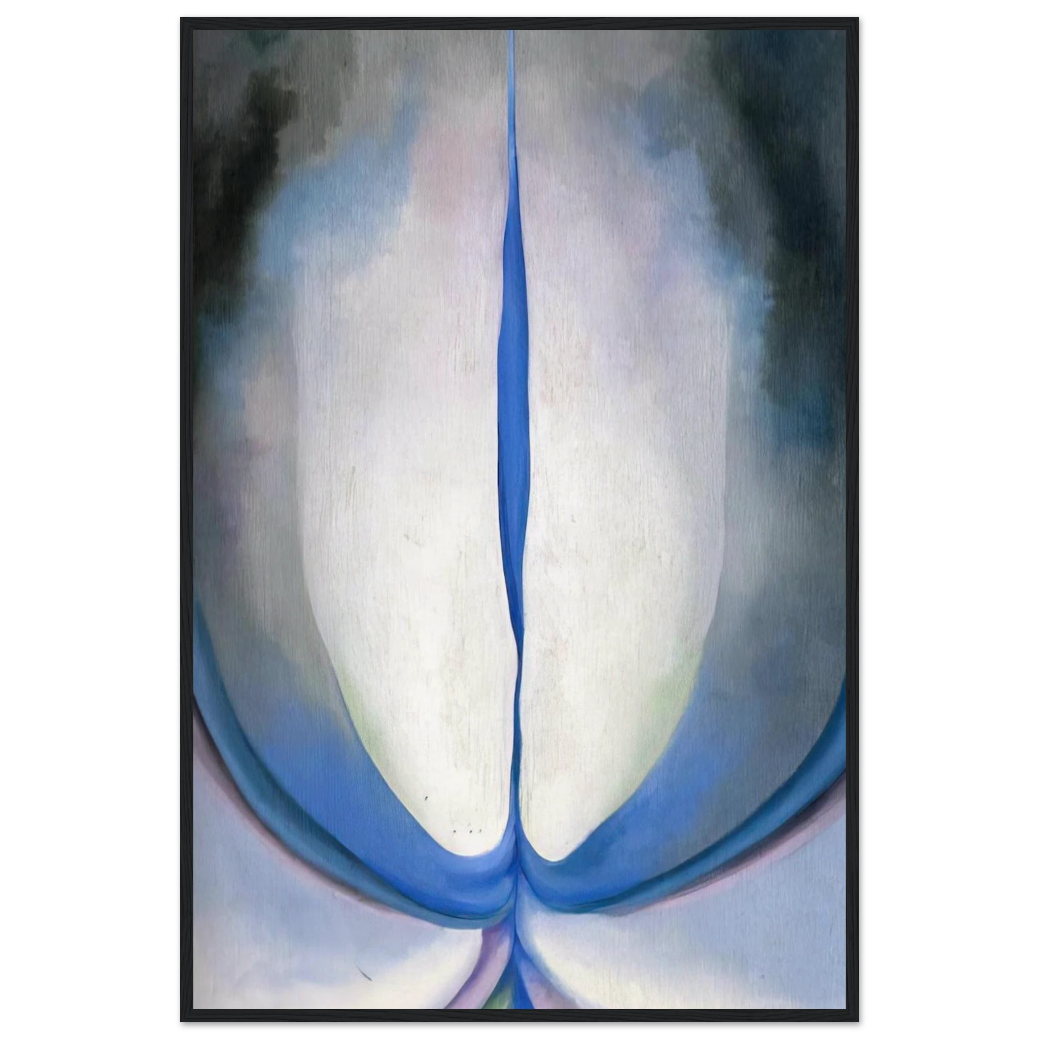 Blue Line Framed Poster | Georgia O'Keeffe Framed Prints Wall Art | Georgia O Keeffe Prints