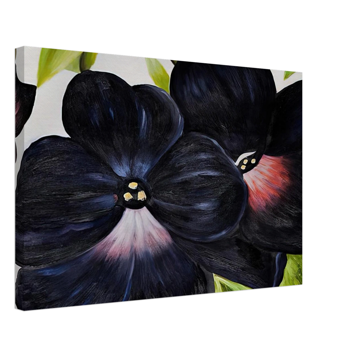 Black and Purple Petunias Canvas | Georgia O'Keeffe Canvas | Georgia O Keeffe Prints