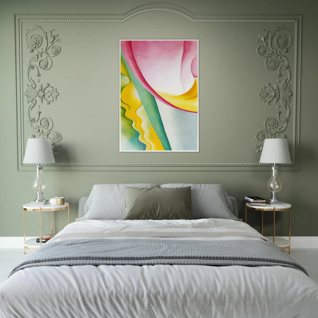 Abstraction No. 77  Tulip  Framed Poster | Georgia O'Keeffe Framed Prints Wall Art | Georgia O Keeffe Prints