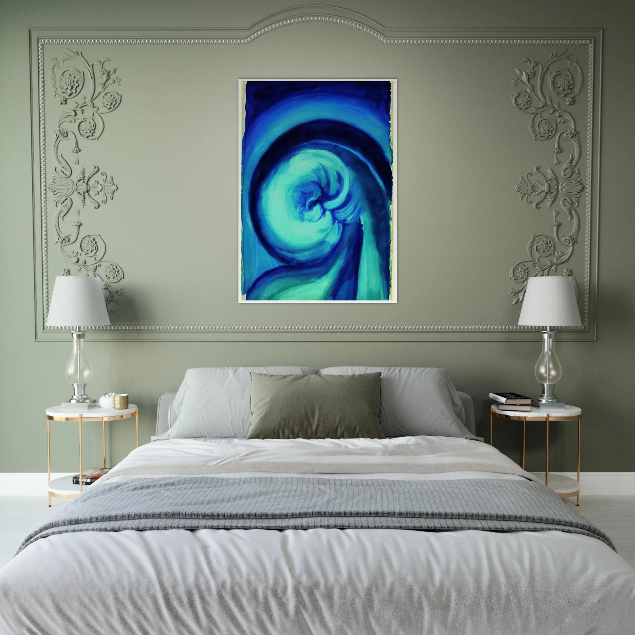 Blue I Framed Poster | Georgia O'Keeffe Framed Prints Wall Art | Georgia O Keeffe Prints