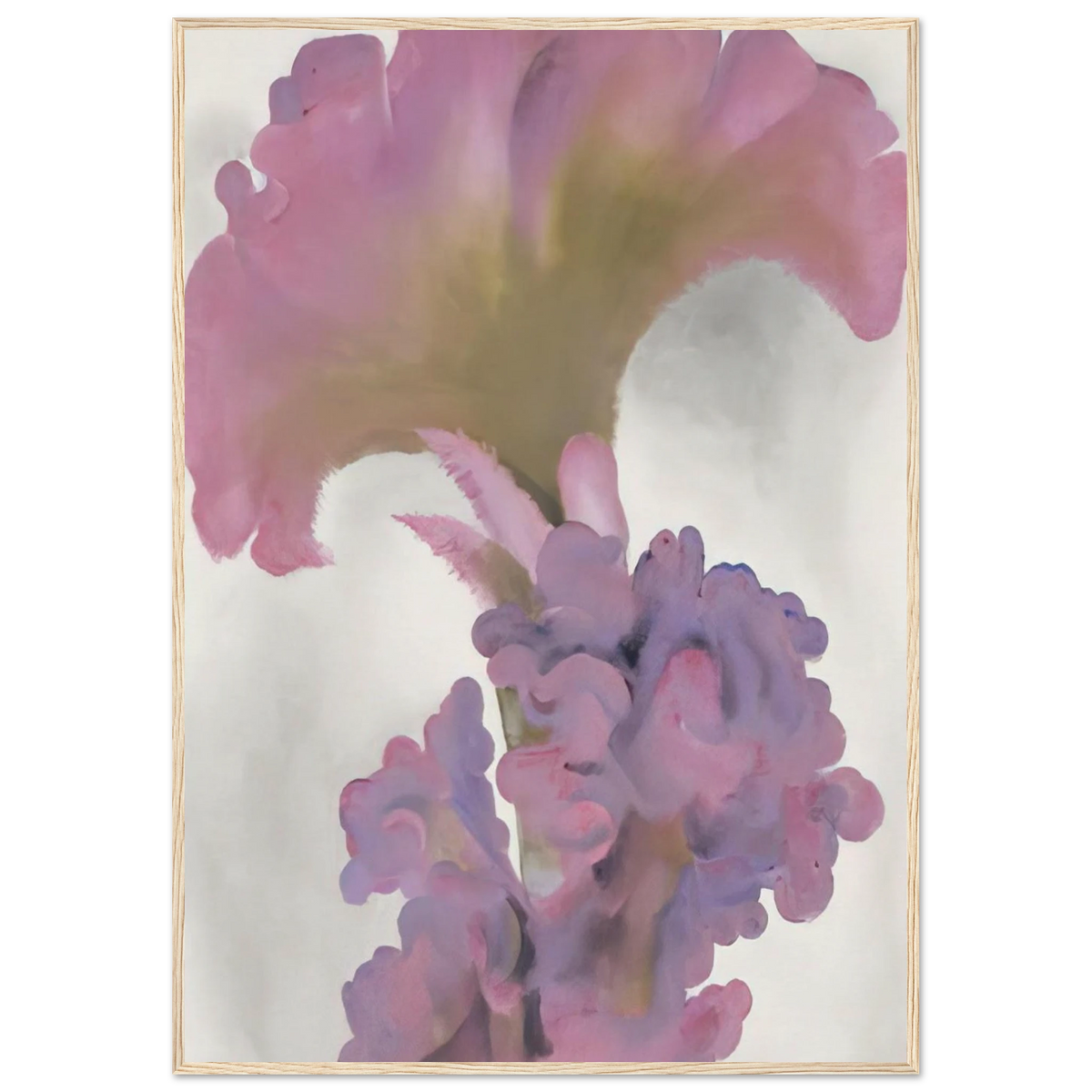 Coxcomb Framed Poster | Georgia O'Keeffe Framed Prints Wall Art | Georgia O Keeffe Prints