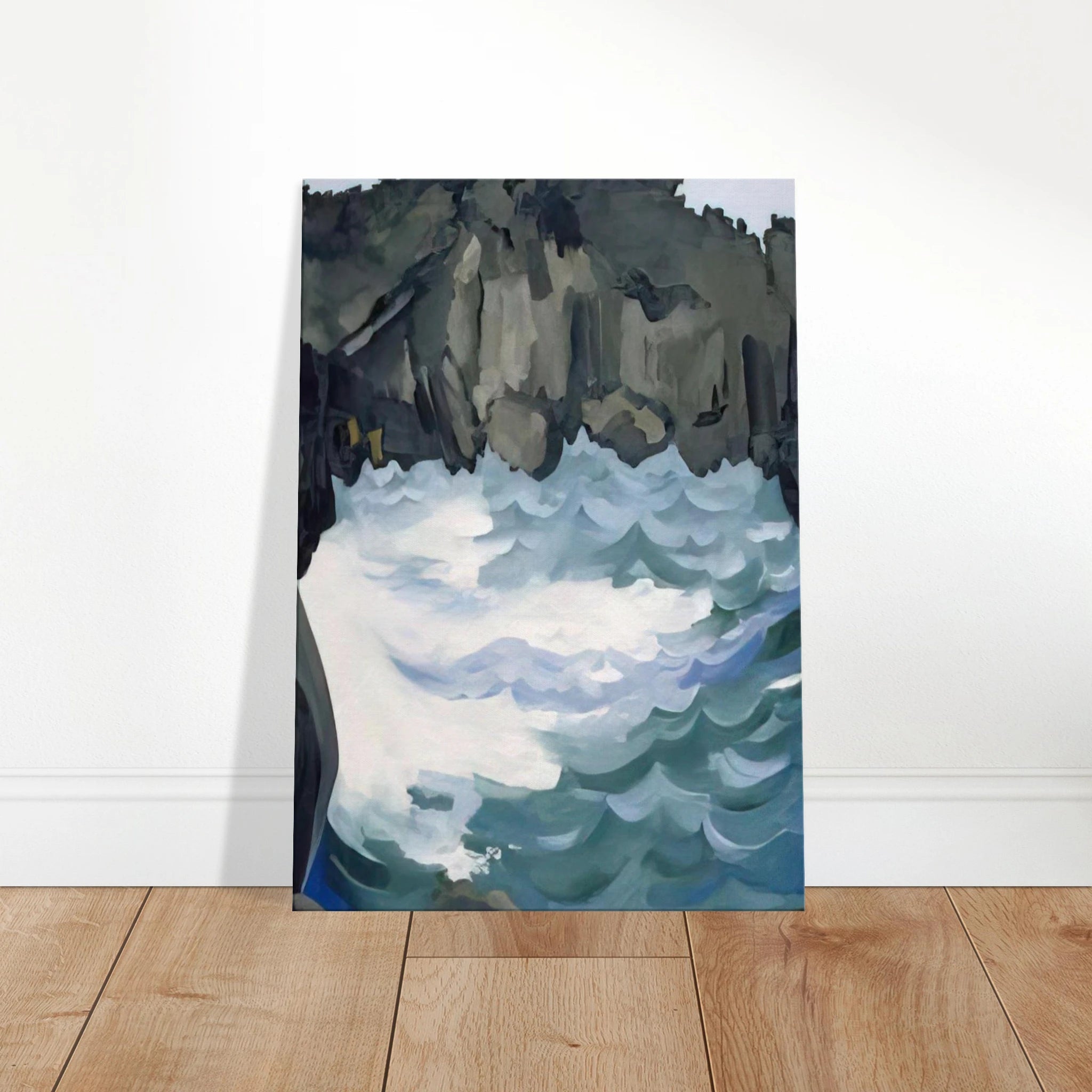 Black Lava Bridge, Hana Coast-No. I Canvas | Georgia O'Keeffe Canvas | Georgia O Keeffe Prints