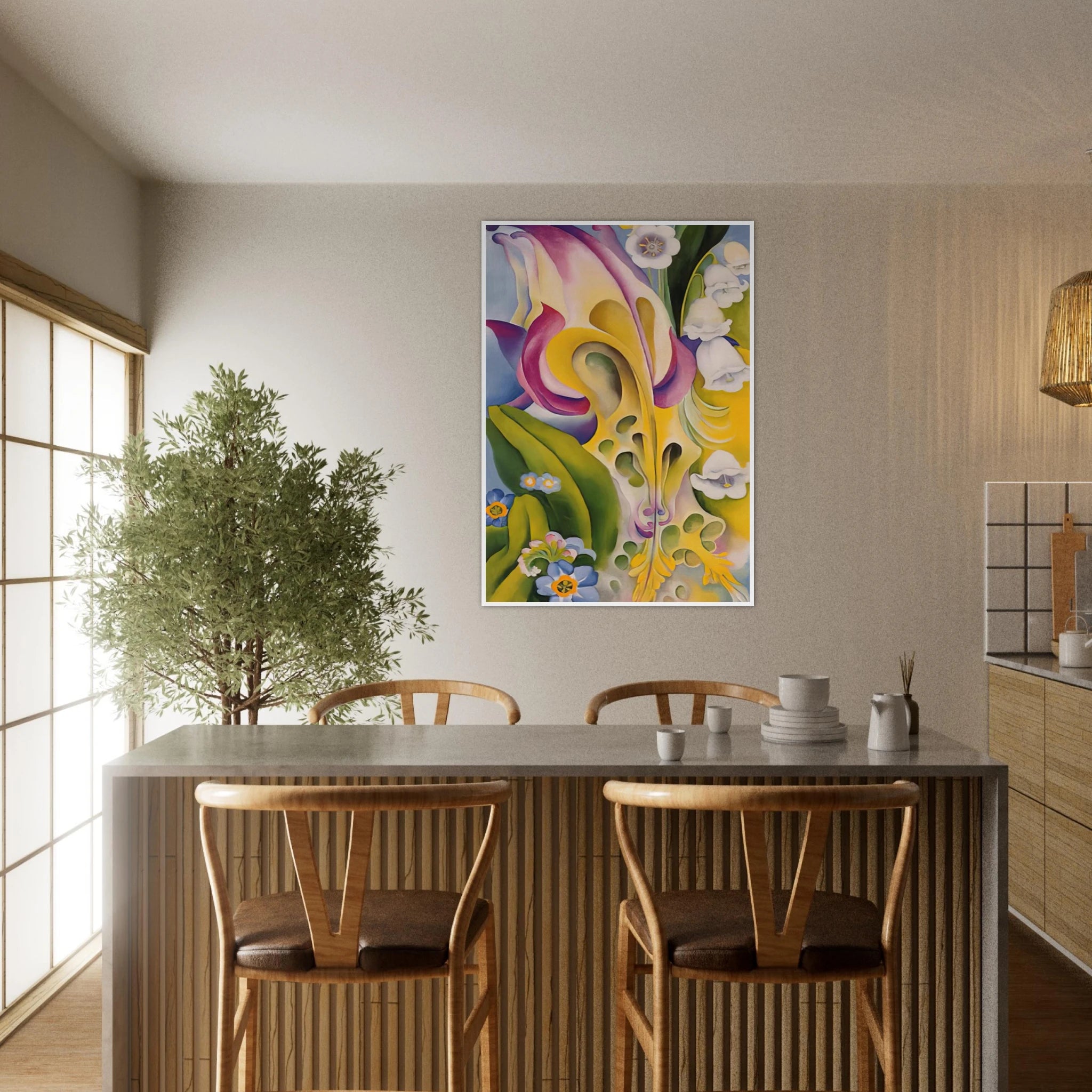 From the Old Garden No 2 Framed Poster | Georgia O'Keeffe Framed Prints Wall Art | Georgia O Keeffe Prints