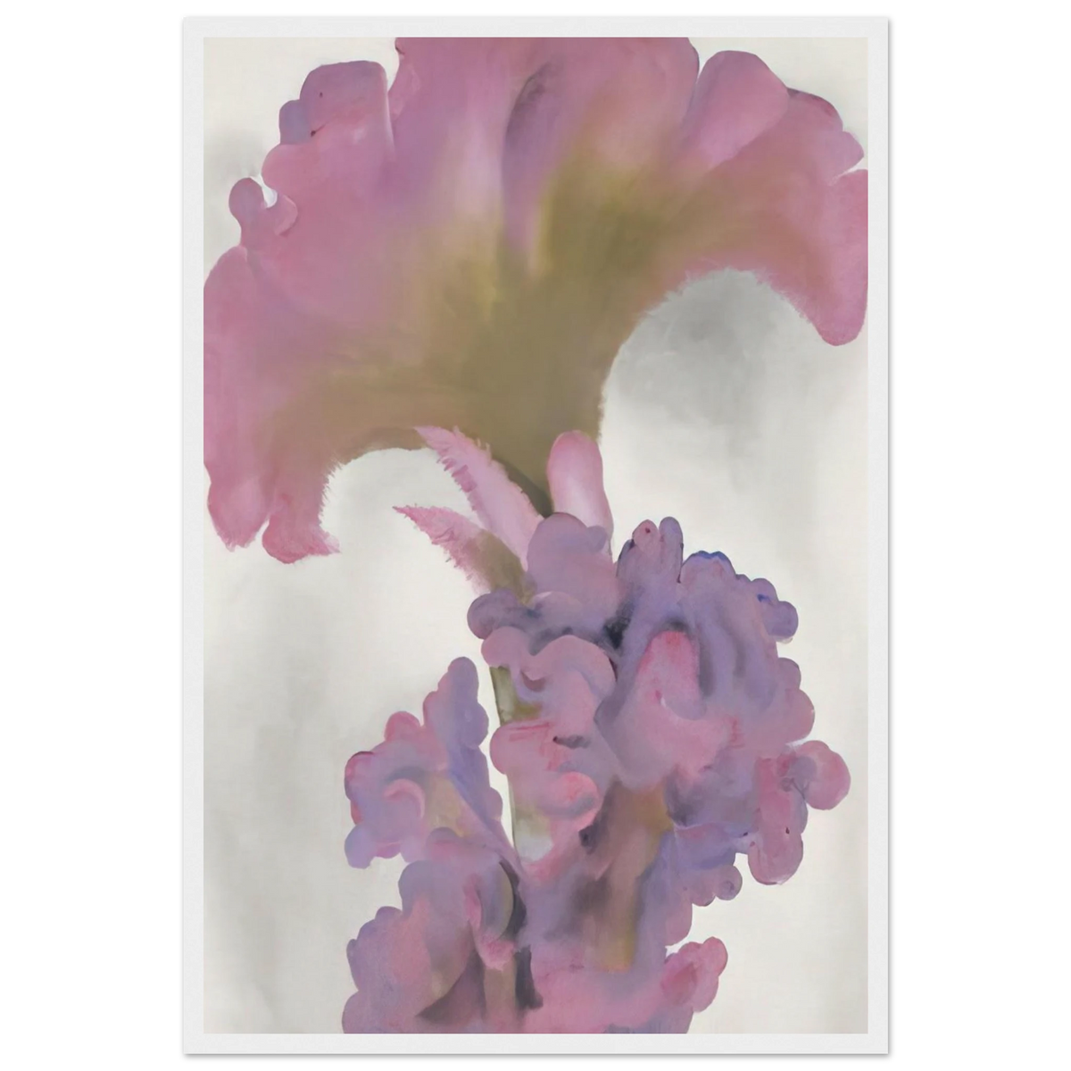 Coxcomb Framed Poster | Georgia O'Keeffe Framed Prints Wall Art | Georgia O Keeffe Prints