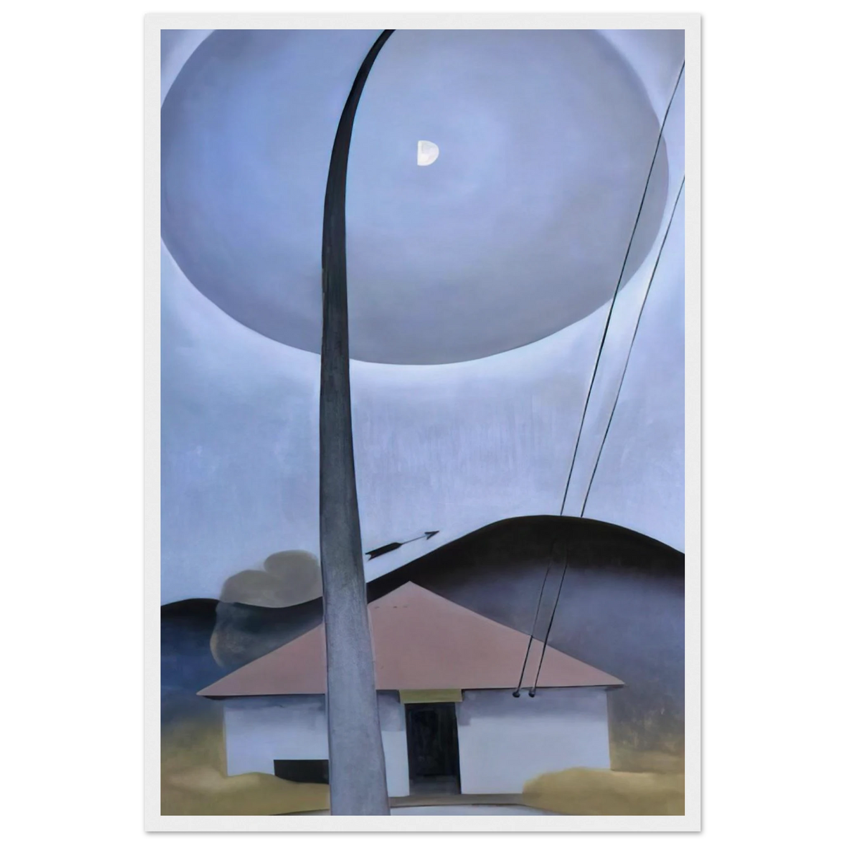 Little House with Flagpole Framed Poster | Georgia O'Keeffe Framed Prints Wall Art | Georgia O Keeffe Prints
