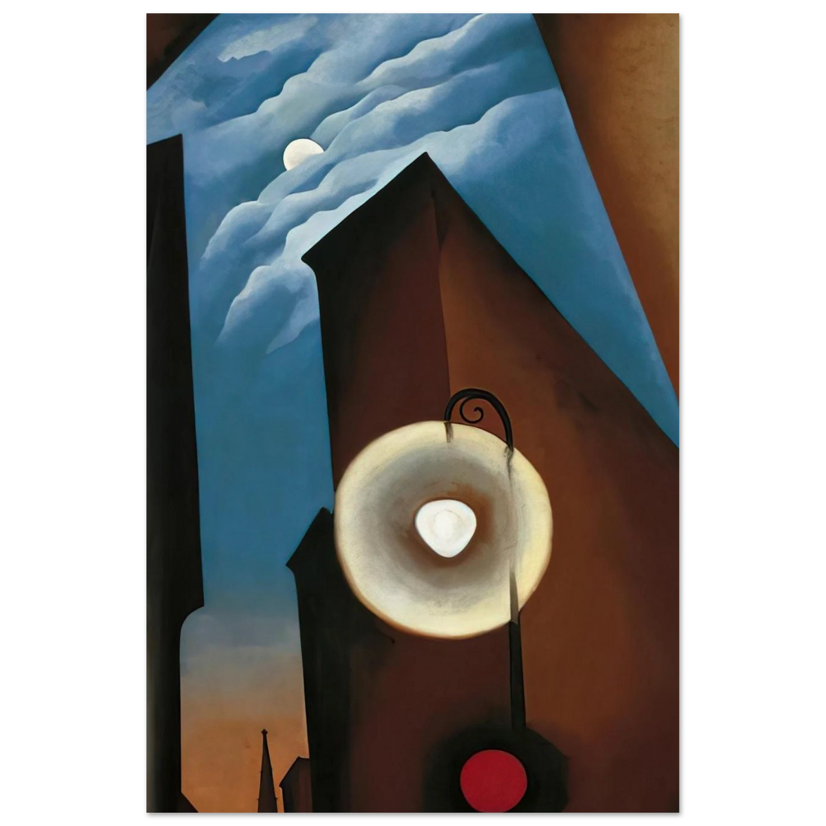 New York with Moon Poster | Georgia O'Keeffe Poster | Georgia O Keeffe Prints