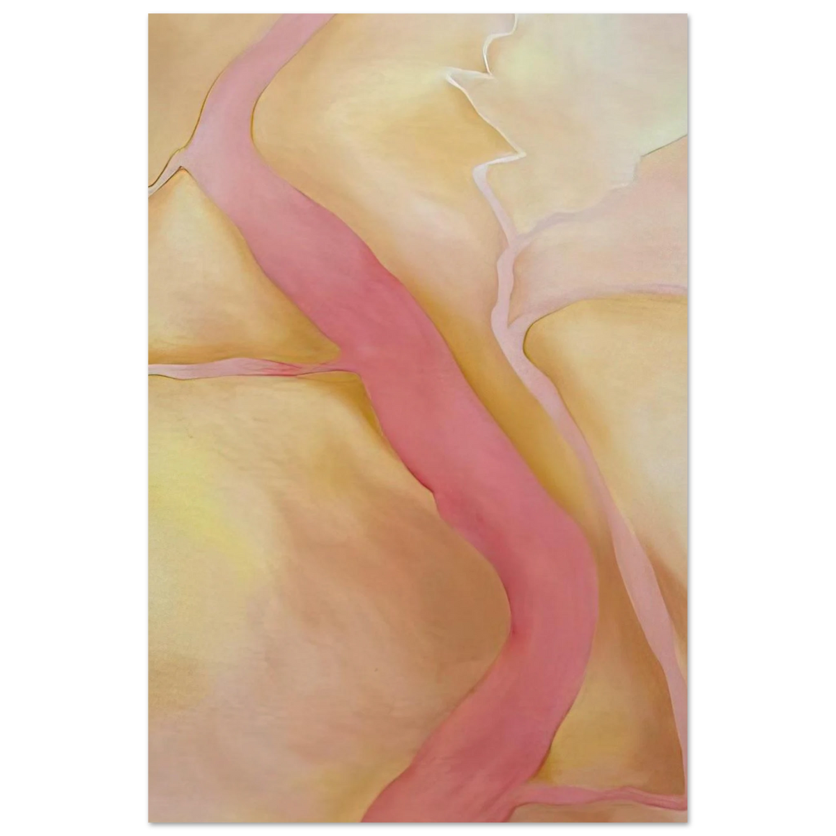 It Was Yellow and Pink II Poster | Georgia O'Keeffe Poster | Georgia O Keeffe Prints