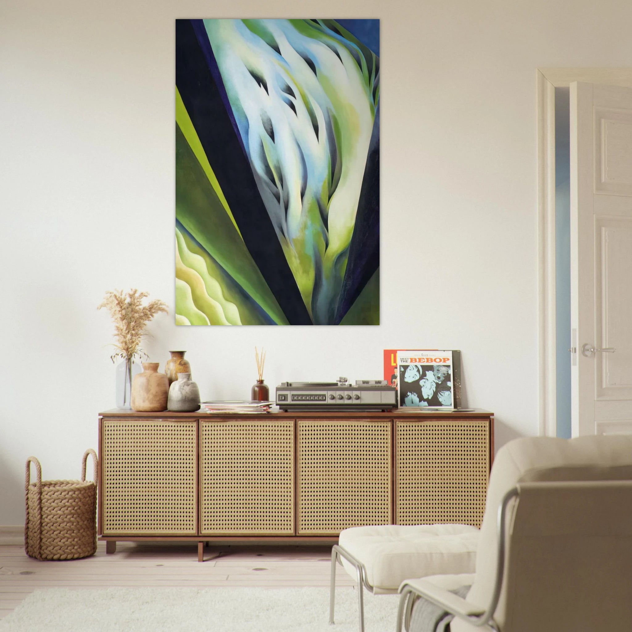 Blue and Green Music Poster | Georgia O'Keeffe Poster | Georgia O Keeffe Prints