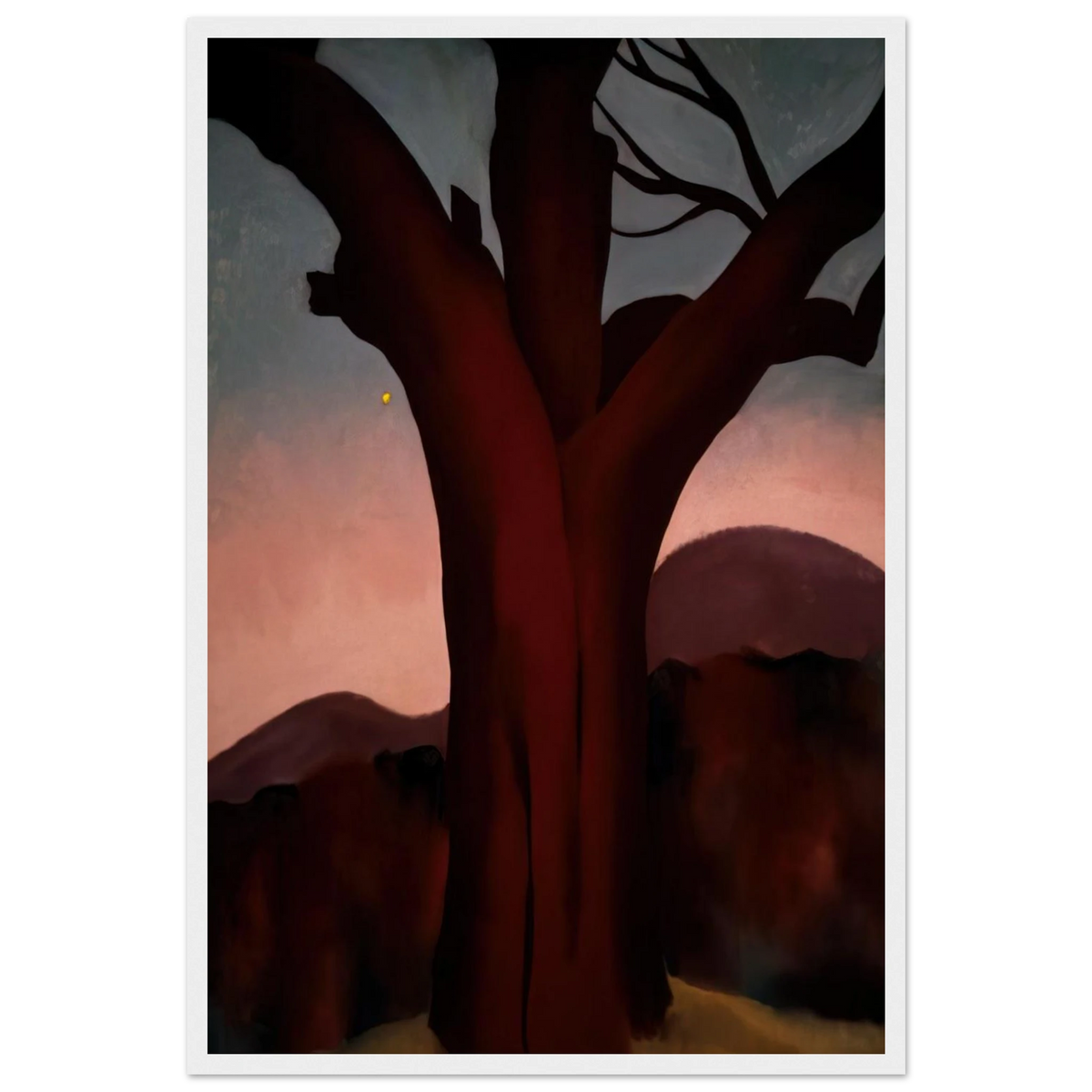 Autumn Trees - Chestnut Tree Framed Poster | Georgia O'Keeffe Framed Prints Wall Art | Georgia O Keeffe Prints