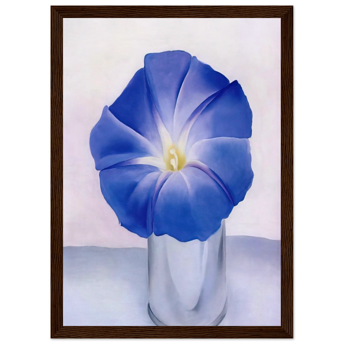 Blue Morning Glory Framed Poster | Georgia O'Keeffe Framed Prints Wall Art | Georgia O Keeffe Prints