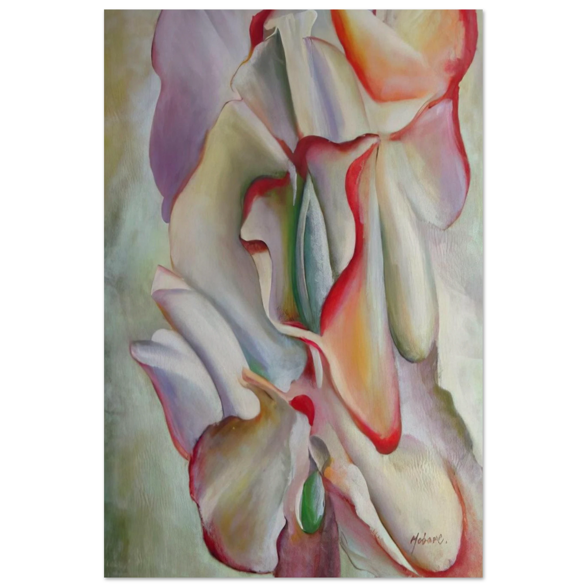 Pink Sweet Peas Poster | Georgia O'Keeffe Poster | Georgia O Keeffe Prints