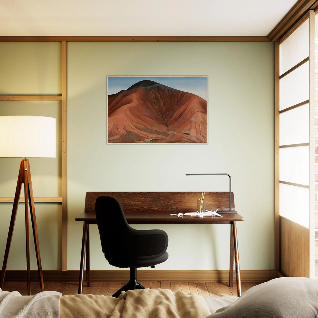Small Purple Hills Framed Poster | Georgia O'Keeffe Framed Prints Wall Art | Georgia O Keeffe Prints