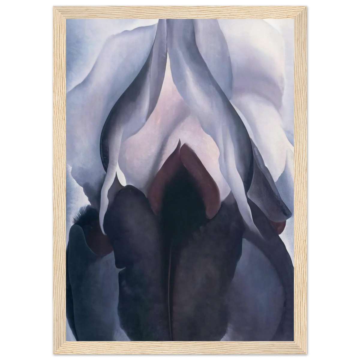 Black Iris III Framed Poster | Georgia O'Keeffe Framed Prints Wall Art | Georgia O Keeffe Prints