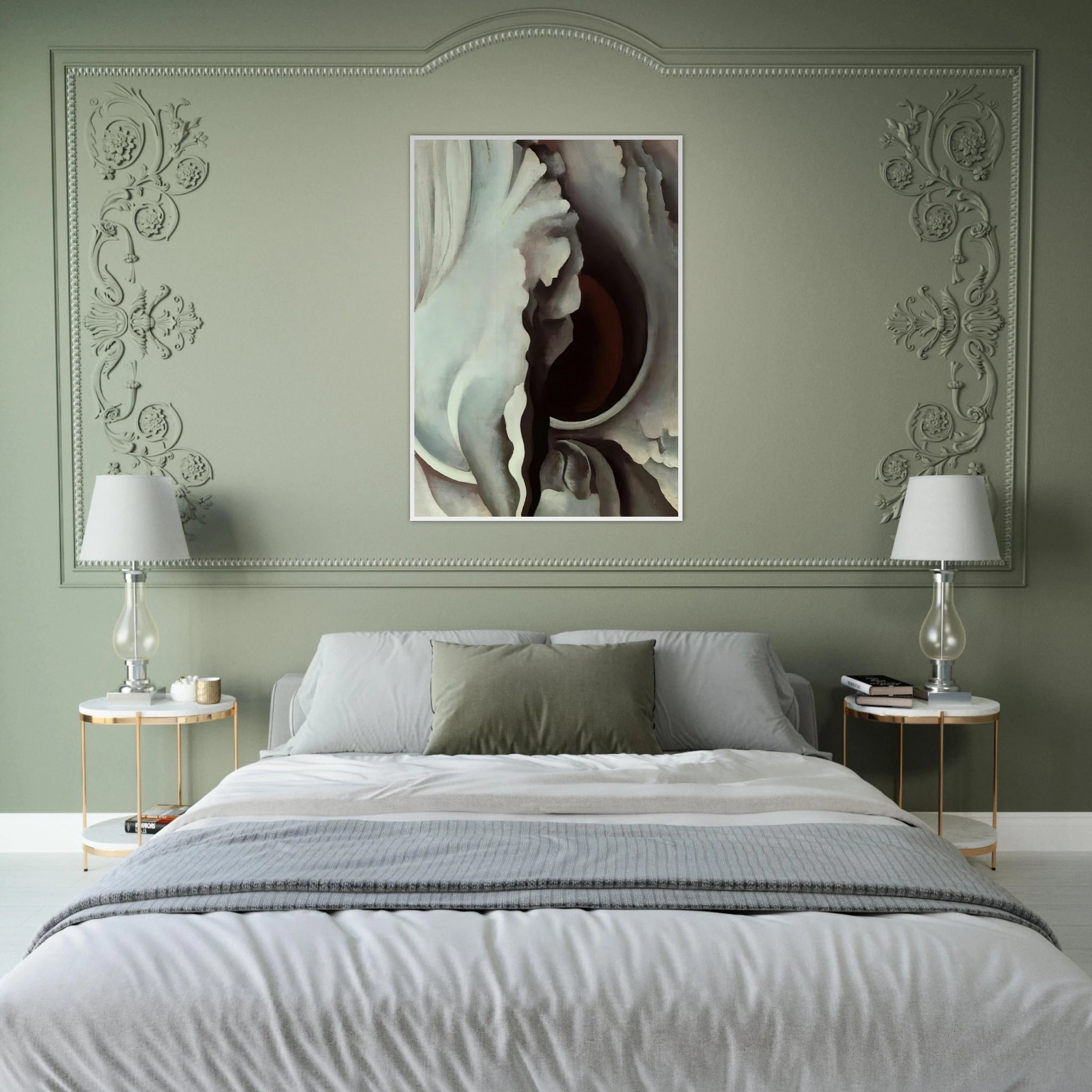 Black Iris Framed Poster | Georgia O'Keeffe Framed Prints Wall Art | Georgia O Keeffe Prints