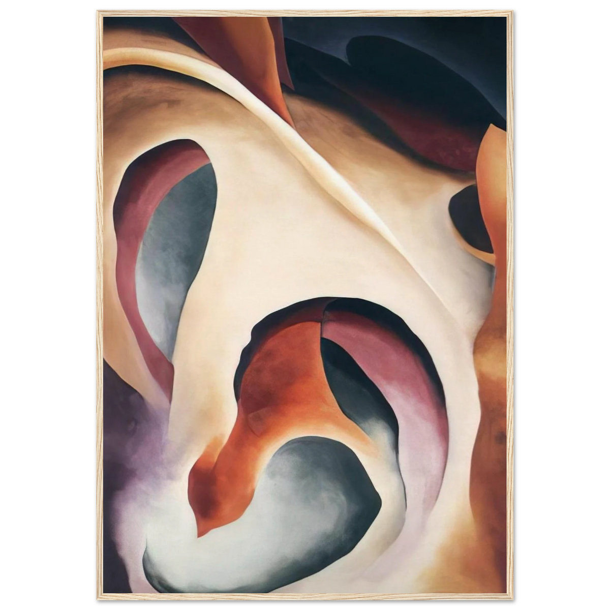 Leaf Motif 2 Framed Poster | Georgia O'Keeffe Framed Prints Wall Art | Georgia O Keeffe Prints