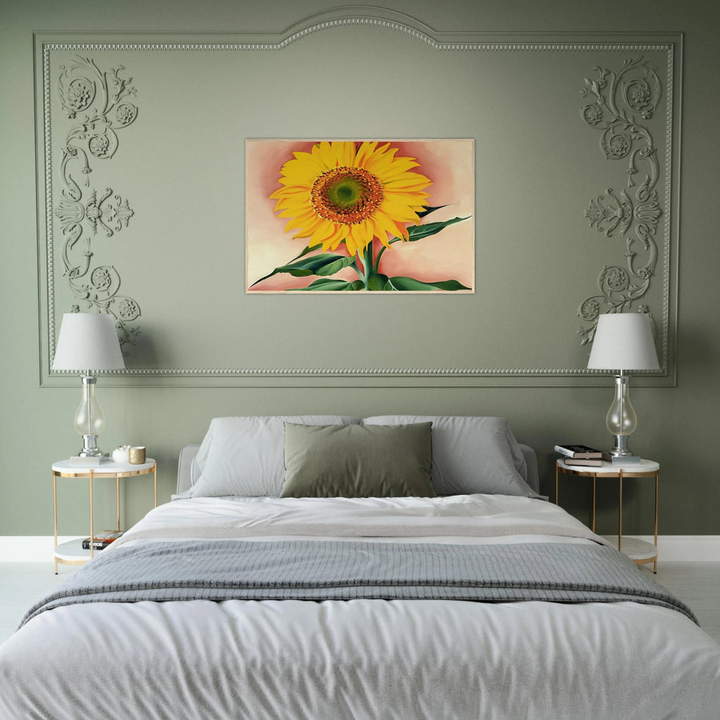 A Sunflower from Maggie Framed Poster | Georgia O'Keeffe Framed Prints Wall Art | Georgia O Keeffe Prints
