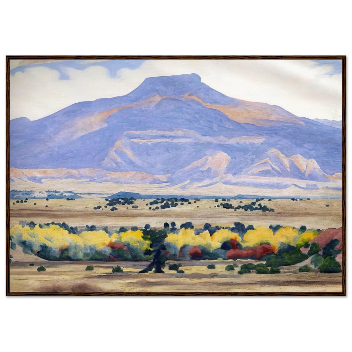 Pedernal Framed Poster | Georgia O'Keeffe Framed Prints Wall Art | Georgia O Keeffe Prints
