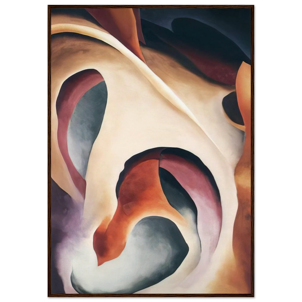 Leaf Motif 2 Framed Poster | Georgia O'Keeffe Framed Prints Wall Art | Georgia O Keeffe Prints