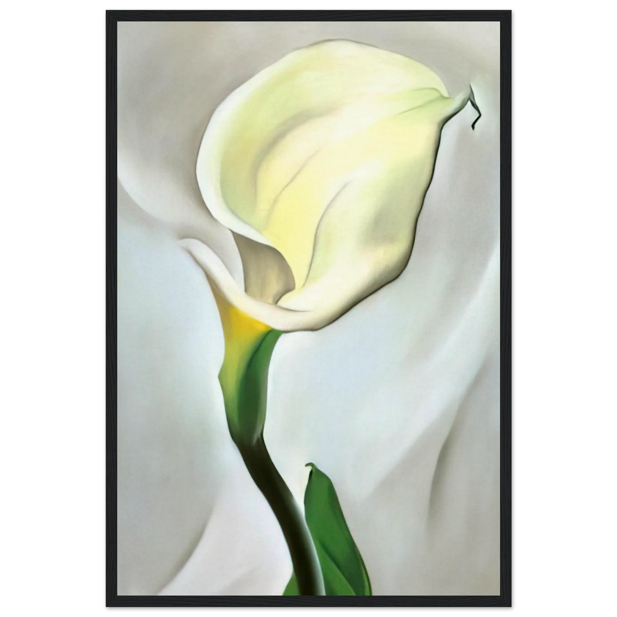 Calla Lily Turned Away Framed Poster | Georgia O'Keeffe Framed Prints Wall Art | Georgia O Keeffe Prints