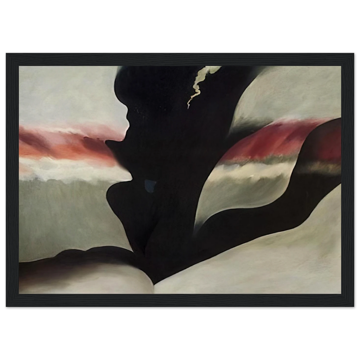 Black Place Green Framed Poster | Georgia O'Keeffe Framed Prints Wall Art | Georgia O Keeffe Prints