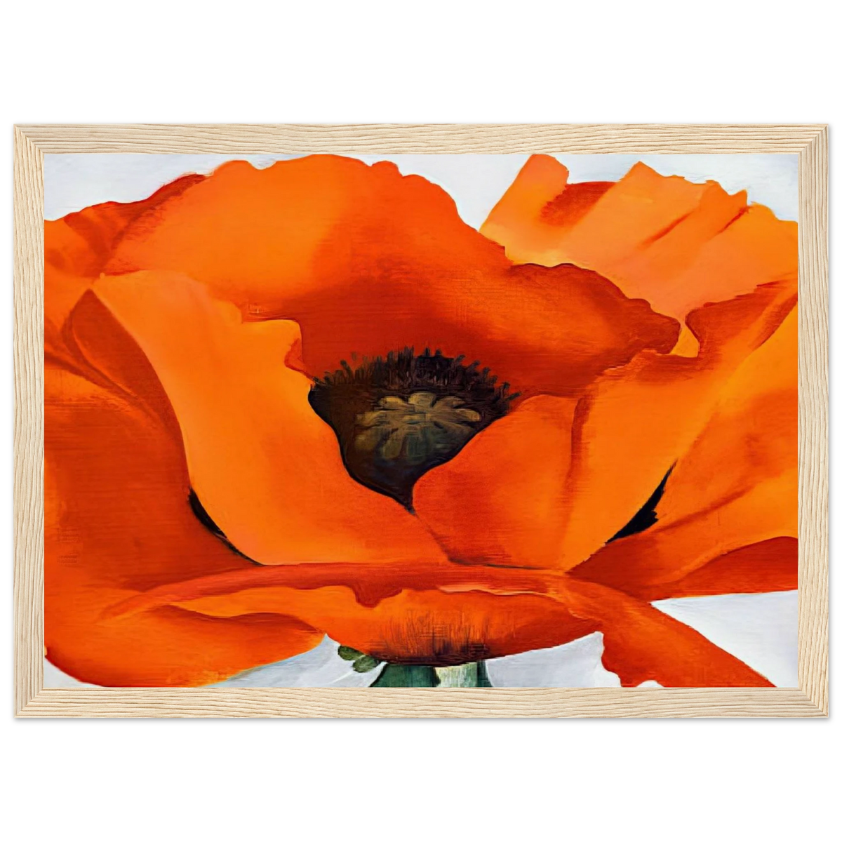 Red Poppy Framed Poster | Georgia O'Keeffe Framed Prints Wall Art | Georgia O Keeffe Prints