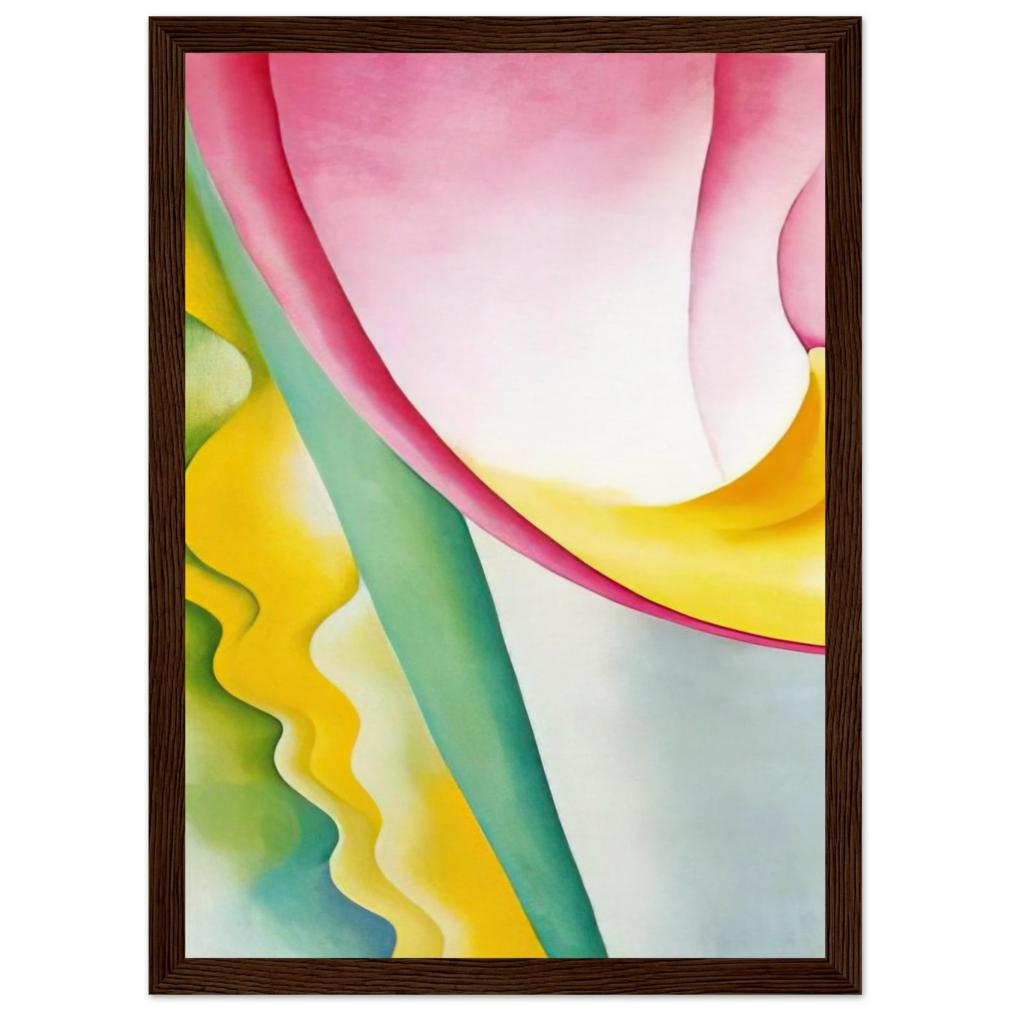 Abstraction No. 77  Tulip  Framed Poster | Georgia O'Keeffe Framed Prints Wall Art | Georgia O Keeffe Prints