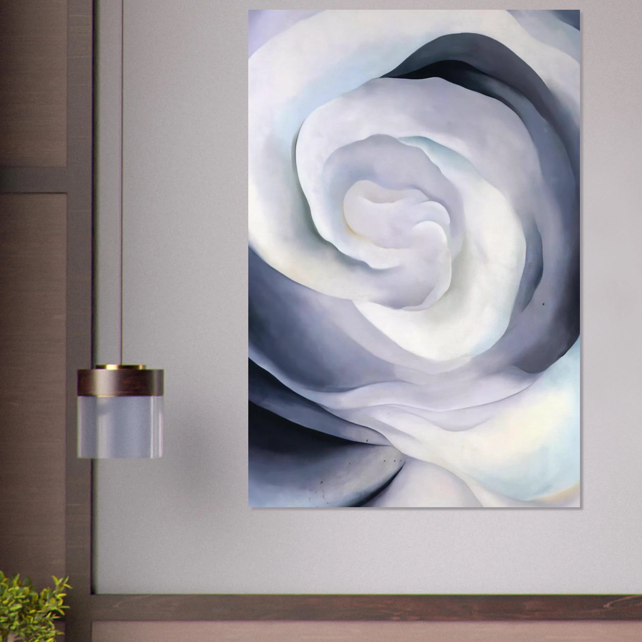 Abstraction White Rose Poster | Georgia O'Keeffe Poster | Georgia O Keeffe Prints