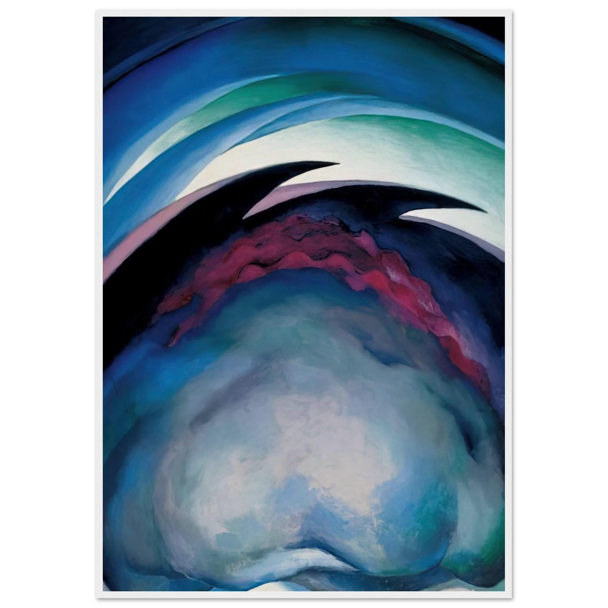 From the Plains I Framed Poster | Georgia O'Keeffe Framed Prints Wall Art | Georgia O Keeffe Prints
