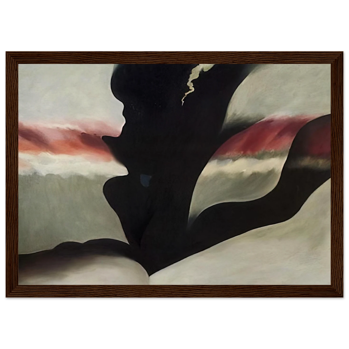 Black Place Green Framed Poster | Georgia O'Keeffe Framed Prints Wall Art | Georgia O Keeffe Prints