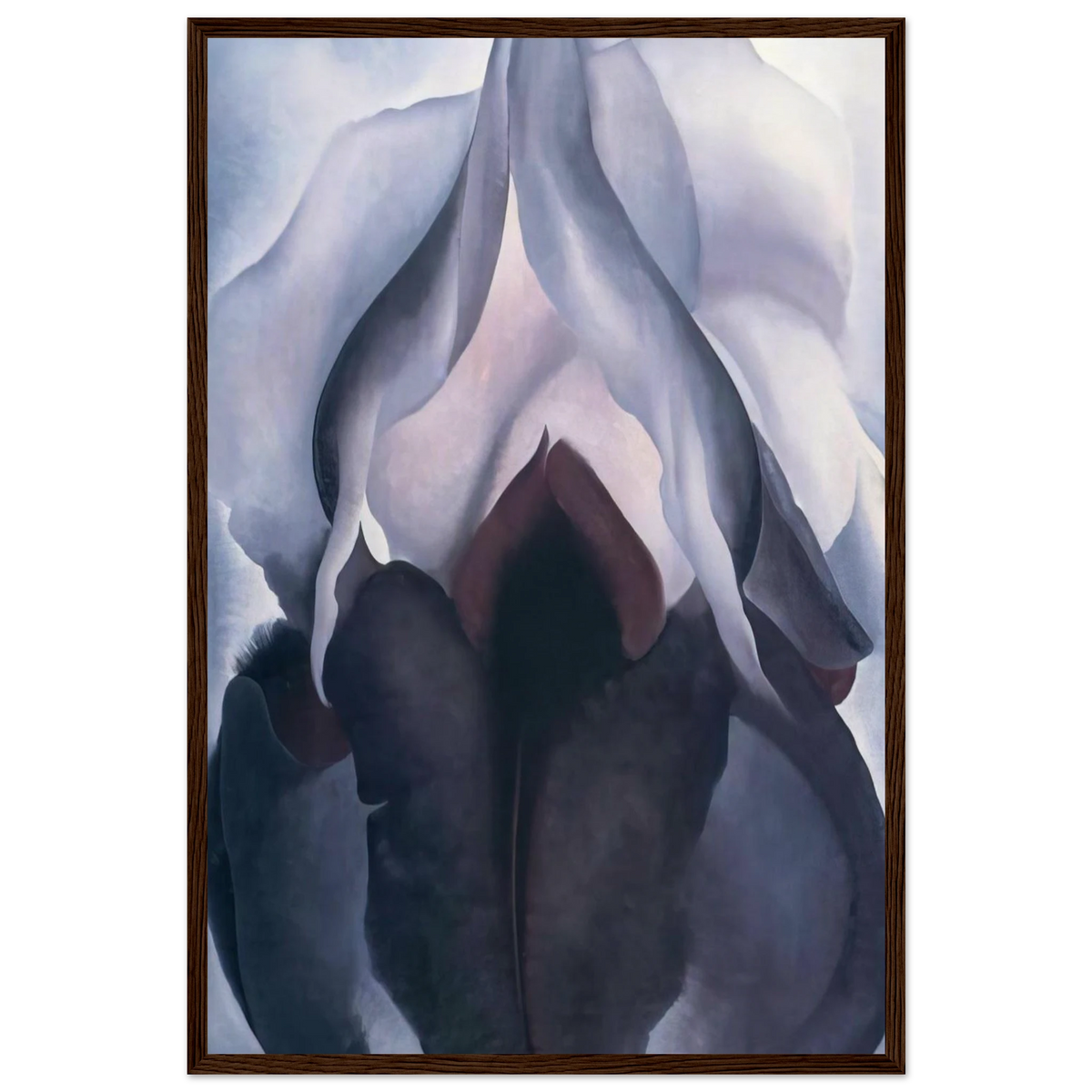 Black Iris III Framed Poster | Georgia O'Keeffe Framed Prints Wall Art | Georgia O Keeffe Prints