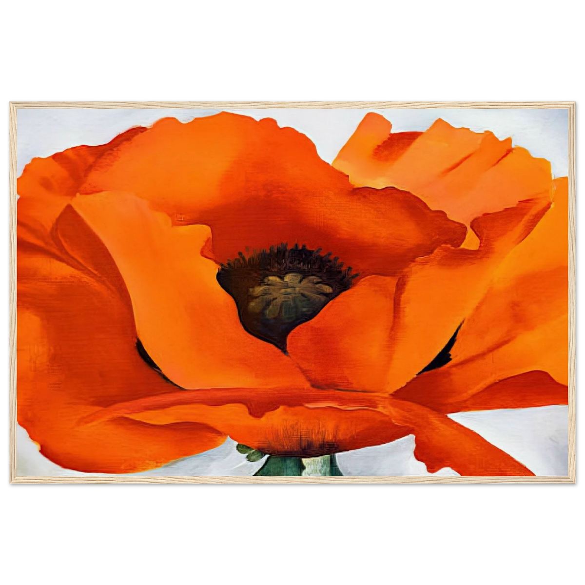Red Poppy Framed Poster | Georgia O'Keeffe Framed Prints Wall Art | Georgia O Keeffe Prints