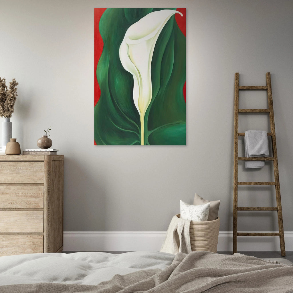 Single Calla Lily  Red  Poster | Georgia O'Keeffe Poster | Georgia O Keeffe Prints