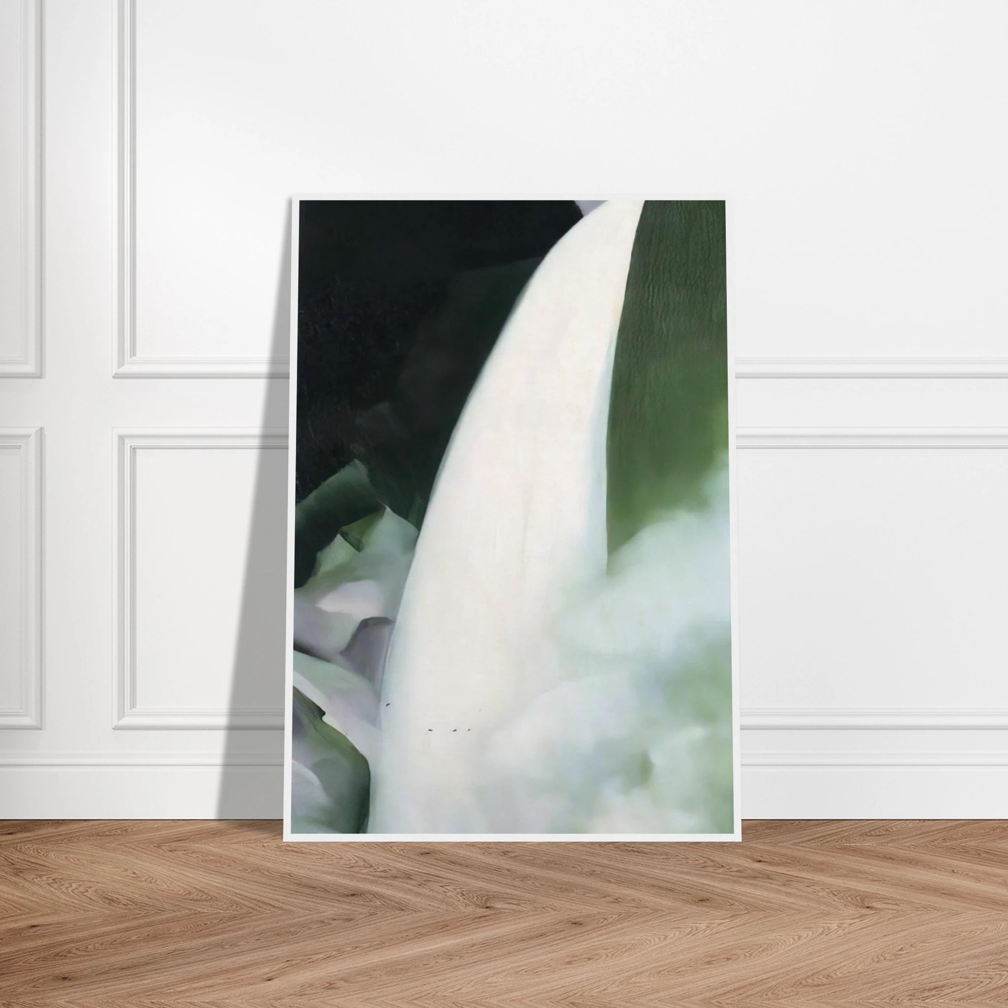 Green and White Framed Poster | Georgia O'Keeffe Framed Prints Wall Art | Georgia O Keeffe Prints