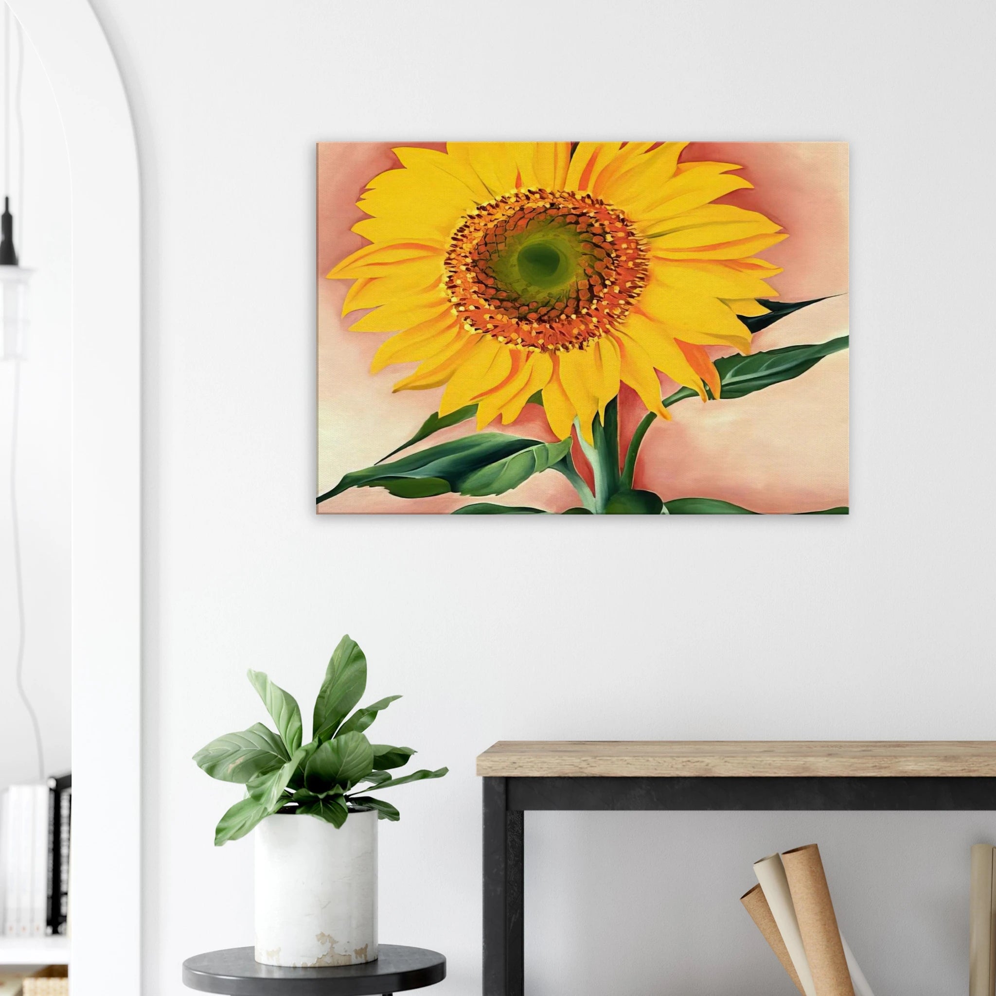 A Sunflower from Maggie Canvas | Georgia O'Keeffe Canvas | Georgia O Keeffe Prints