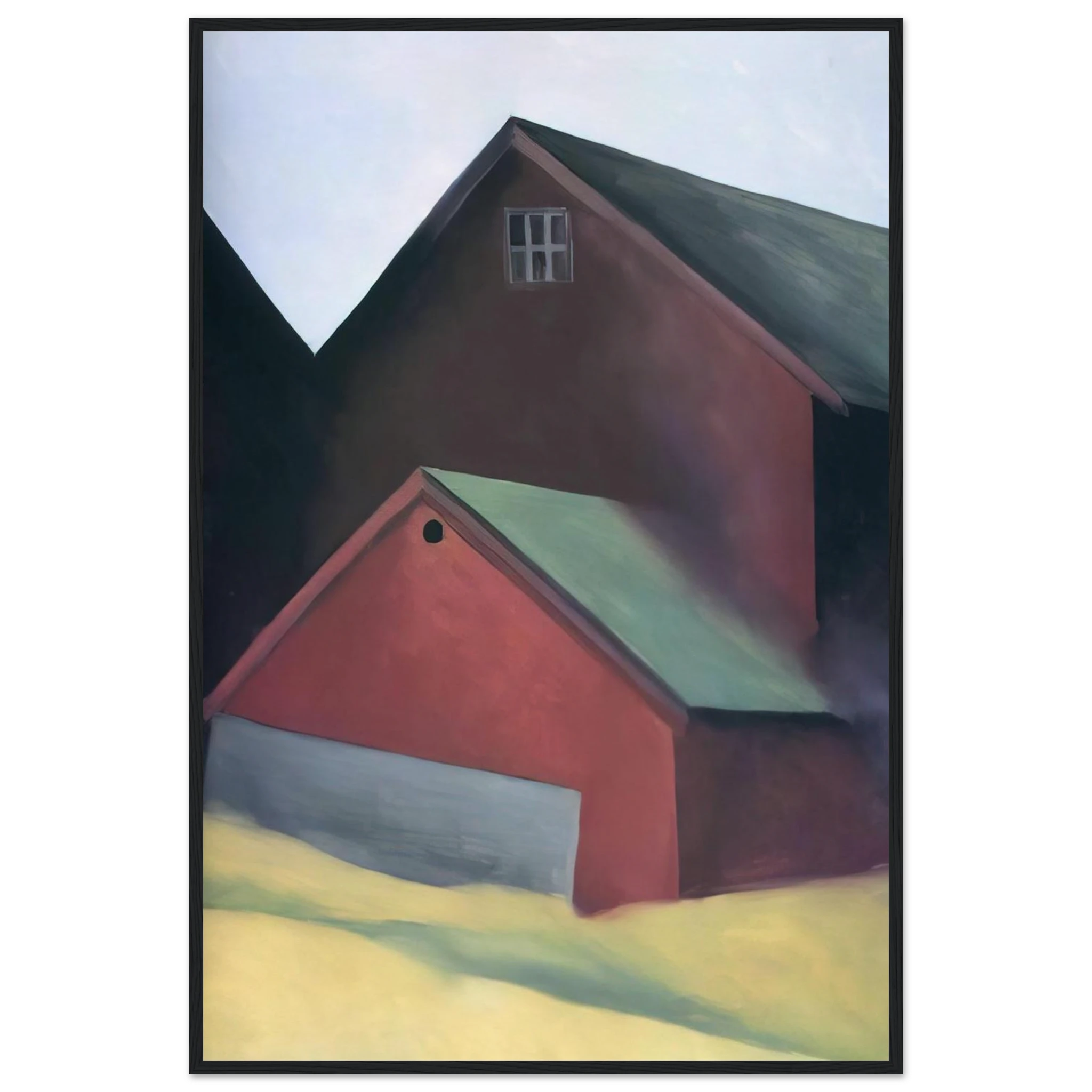 Ends Of Barns Framed Poster | Georgia O'Keeffe Framed Prints Wall Art | Georgia O Keeffe Prints