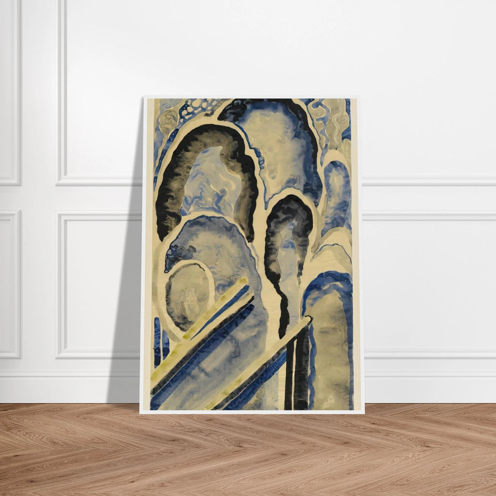 Blue-01 Framed Poster | Georgia O'Keeffe Framed Prints Wall Art | Georgia O Keeffe Prints