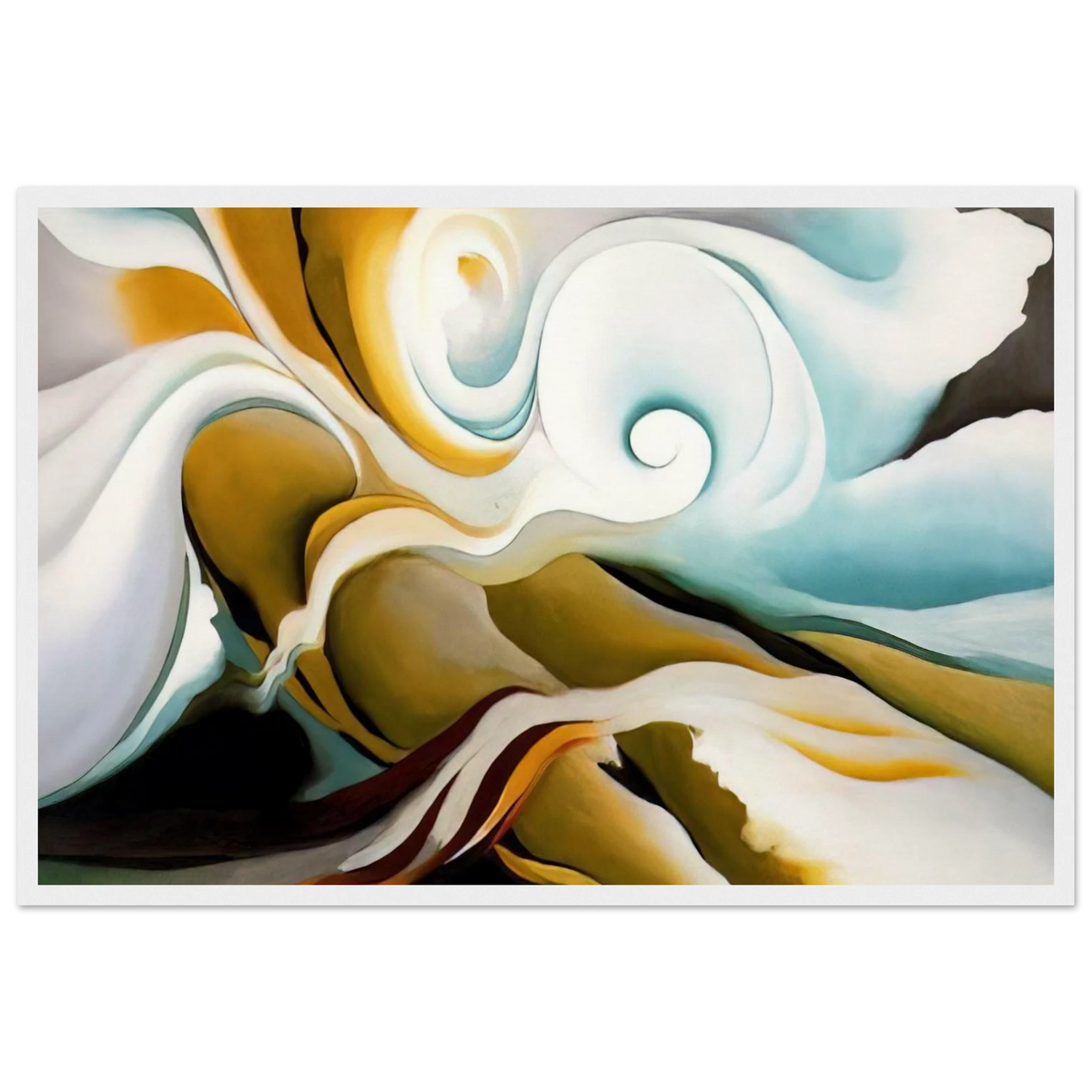 Nature Forms Gasp Framed Poster | Georgia O'Keeffe Framed Prints Wall Art | Georgia O Keeffe Prints