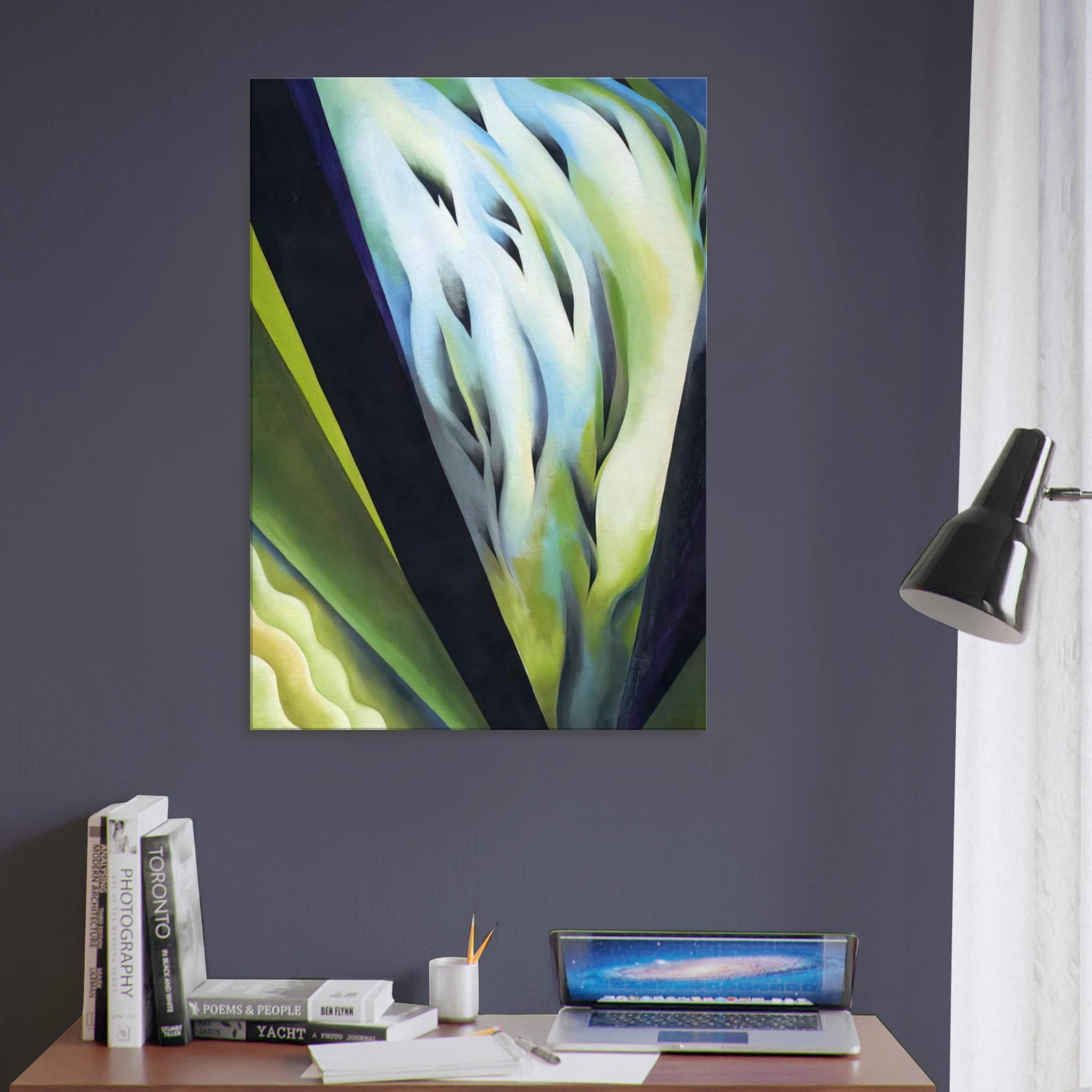 Blue and Green Music Canvas | Georgia O'Keeffe Canvas | Georgia O Keeffe Prints