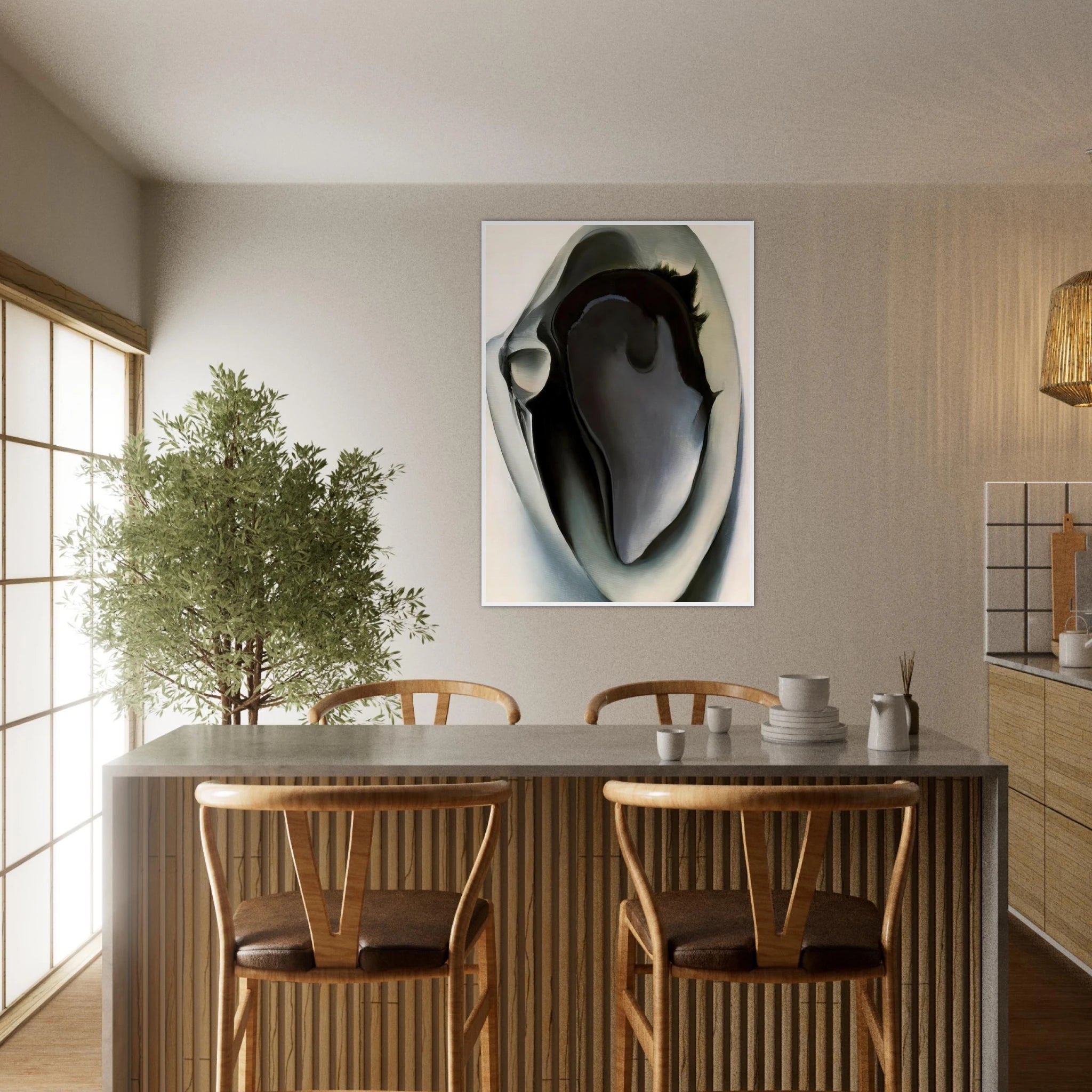 Clam and mussel Framed Poster | Georgia O'Keeffe Framed Prints Wall Art | Georgia O Keeffe Prints