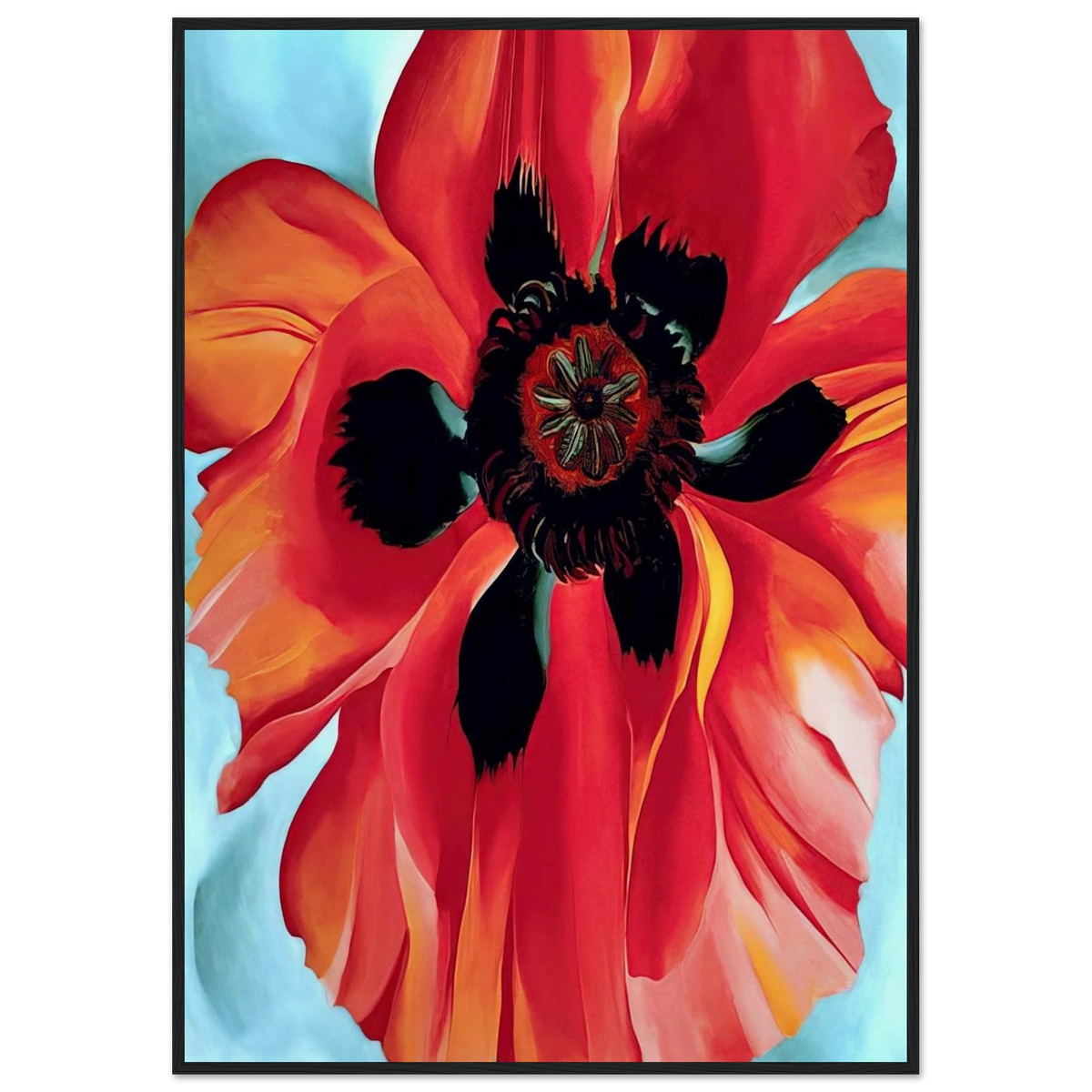 Red Poppy VI Framed Poster | Georgia O'Keeffe Framed Prints Wall Art | Georgia O Keeffe Prints
