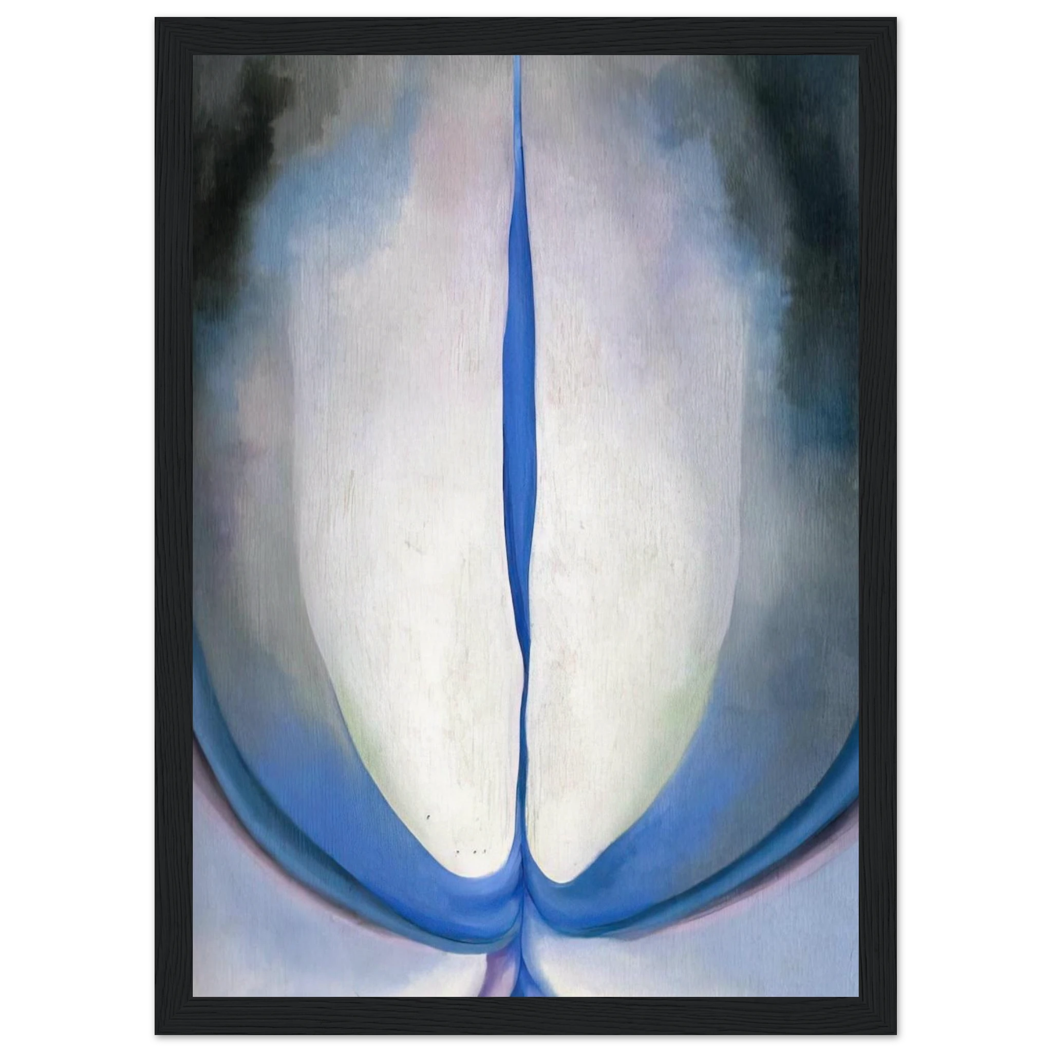 Blue Line Framed Poster | Georgia O'Keeffe Framed Prints Wall Art | Georgia O Keeffe Prints