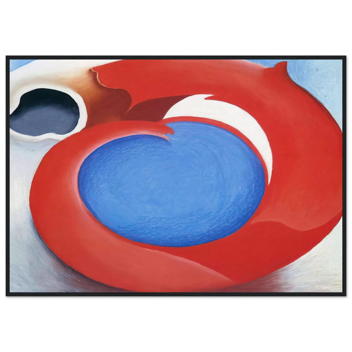 Goat's Horn With Red Framed Poster | Georgia O'Keeffe Framed Prints Wall Art | Georgia O Keeffe Prints